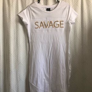 Red Fox “Savage” dress.